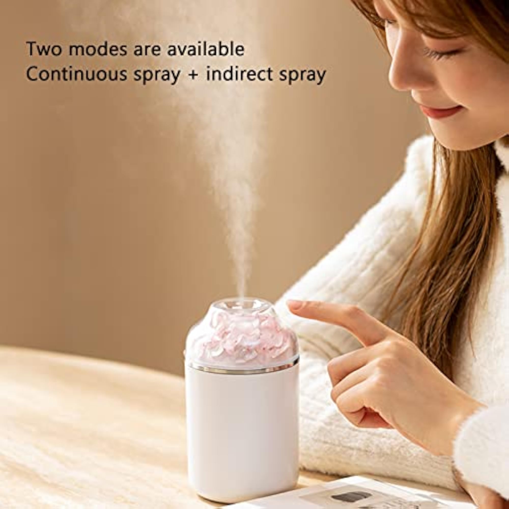 Silent Immortal Flower Shape Essential Humidifier for Home